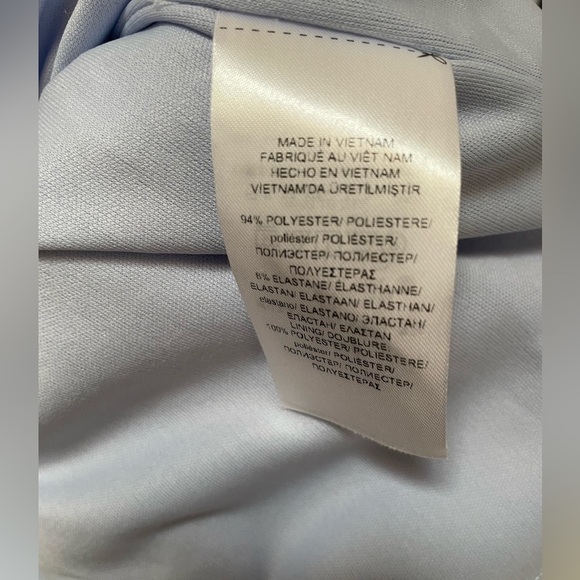 Lauren Ralph Lauren periwinkle Sheath Tiered Bell Sleeve Dress Size 14 - Picture 6 of 8